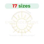 Buy Sunshine machine embroidery design