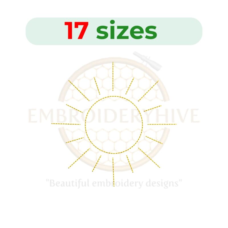 Buy Sunshine machine embroidery design