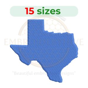 Buy Texas State machine embroidery design