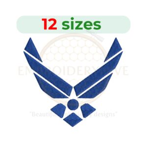 Buy USAF logo machine embroidery design