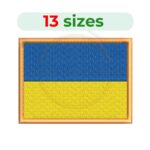 Buy Ukraine flag machine embroidery design