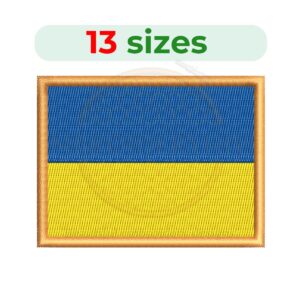 Buy Ukraine flag machine embroidery design