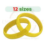 Buy Wedding Rings Machine embroidery design