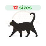 Cat Embroidery Design - Mini Cat - Machine Embroidery - Fill Stitch