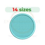 Buy Machine embroidery design of a filled circle