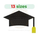 Buy Graduation Hat Machine Embroidery Design