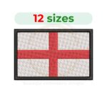 England Flag Embroidery Design – 12 Sizes Digital Machine Embroidery File