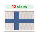 Finland Flag Embroidery Design – Digital Download in 12 Sizes for Machine Embroidery
