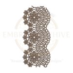 Border Embroidery Design E-0787 – Elegant and detailed embroidery border suitable for traditional garments and home decor textiles