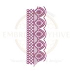 Border Embroidery Design E-0781 – Stylish machine embroidery border for home decor and women’s fashion