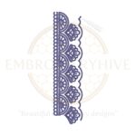Border Embroidery Design E-0786 – Intricate and decorative embroidery pattern perfect for traditional and home textile embellishments