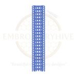 Border Embroidery Design (E-0846) digital download, 1.45" x 7.53" decorative embroidery pattern for tablecloths, bedding, curtains, towels, and women’s clothing.