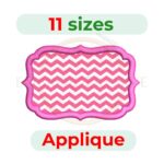 Frame Applique Design-11 sizes(P-0118)