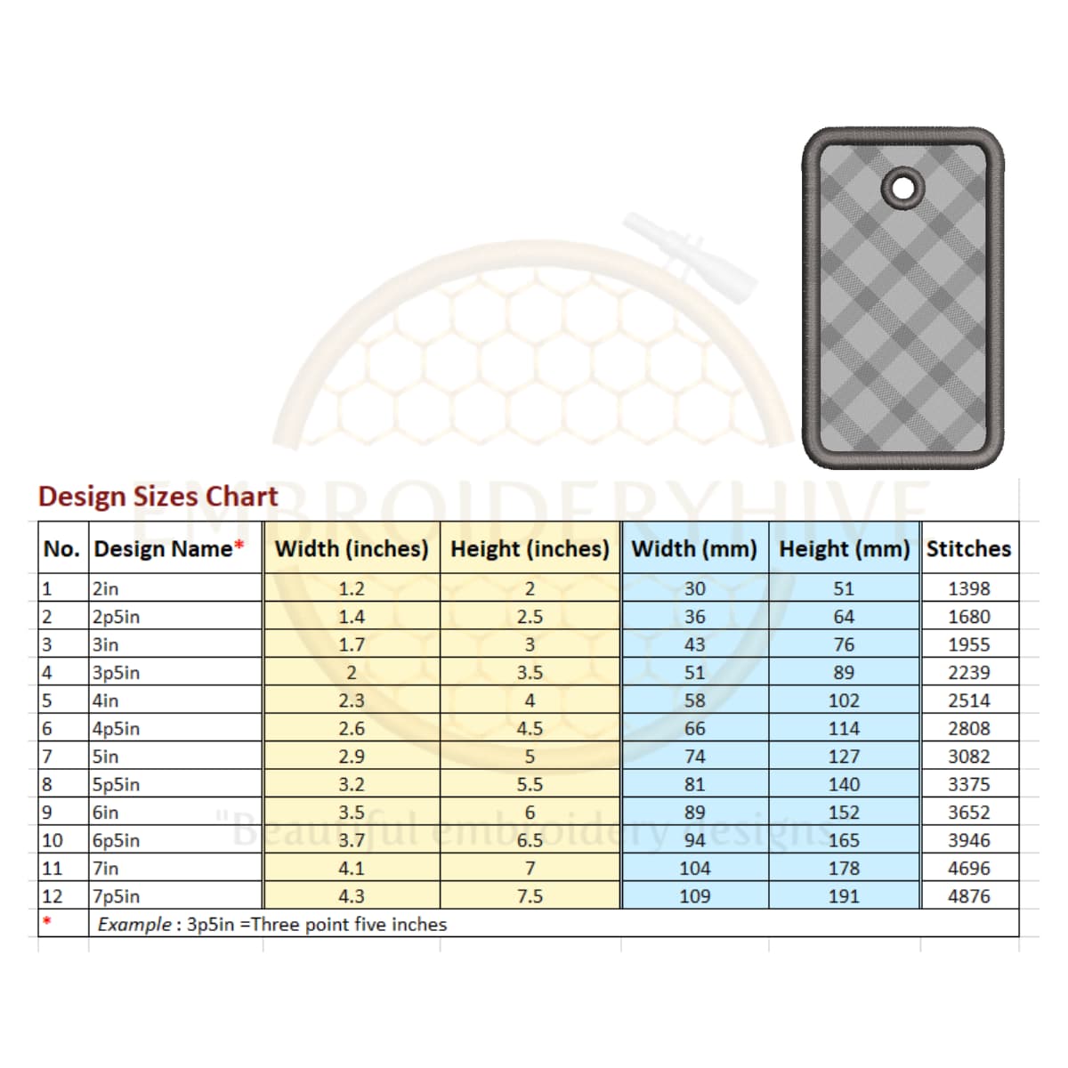 Price Tag Applique Embroidery Design Set (2–7.5 inch) - Image 9