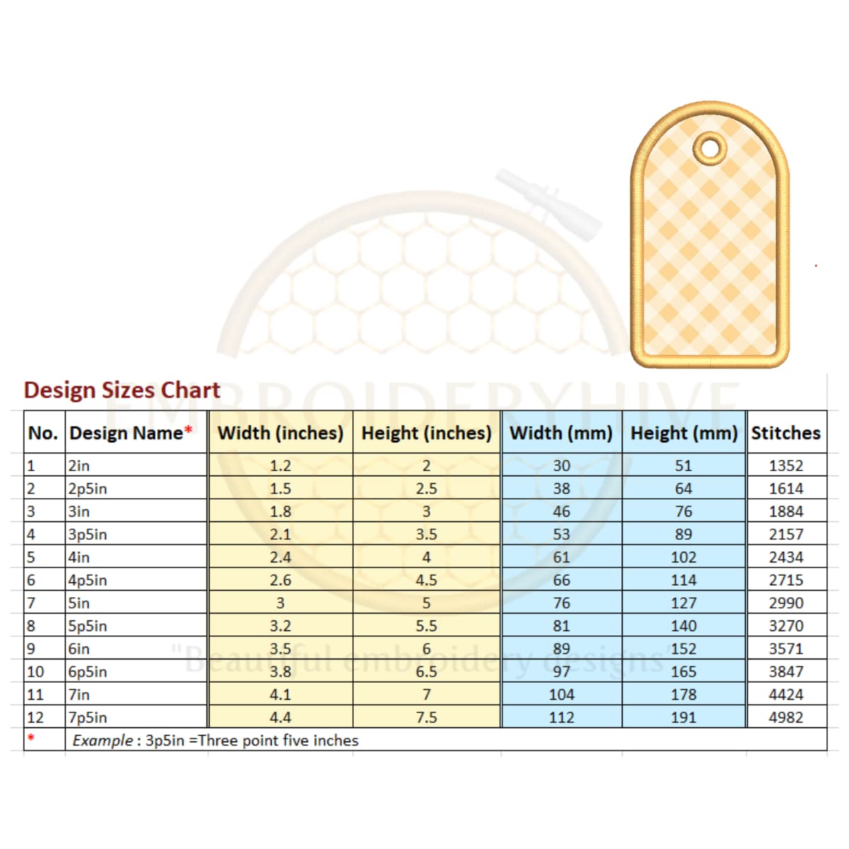 Price Tag Applique Embroidery Design Set (2–7.5 inch) - Image 11