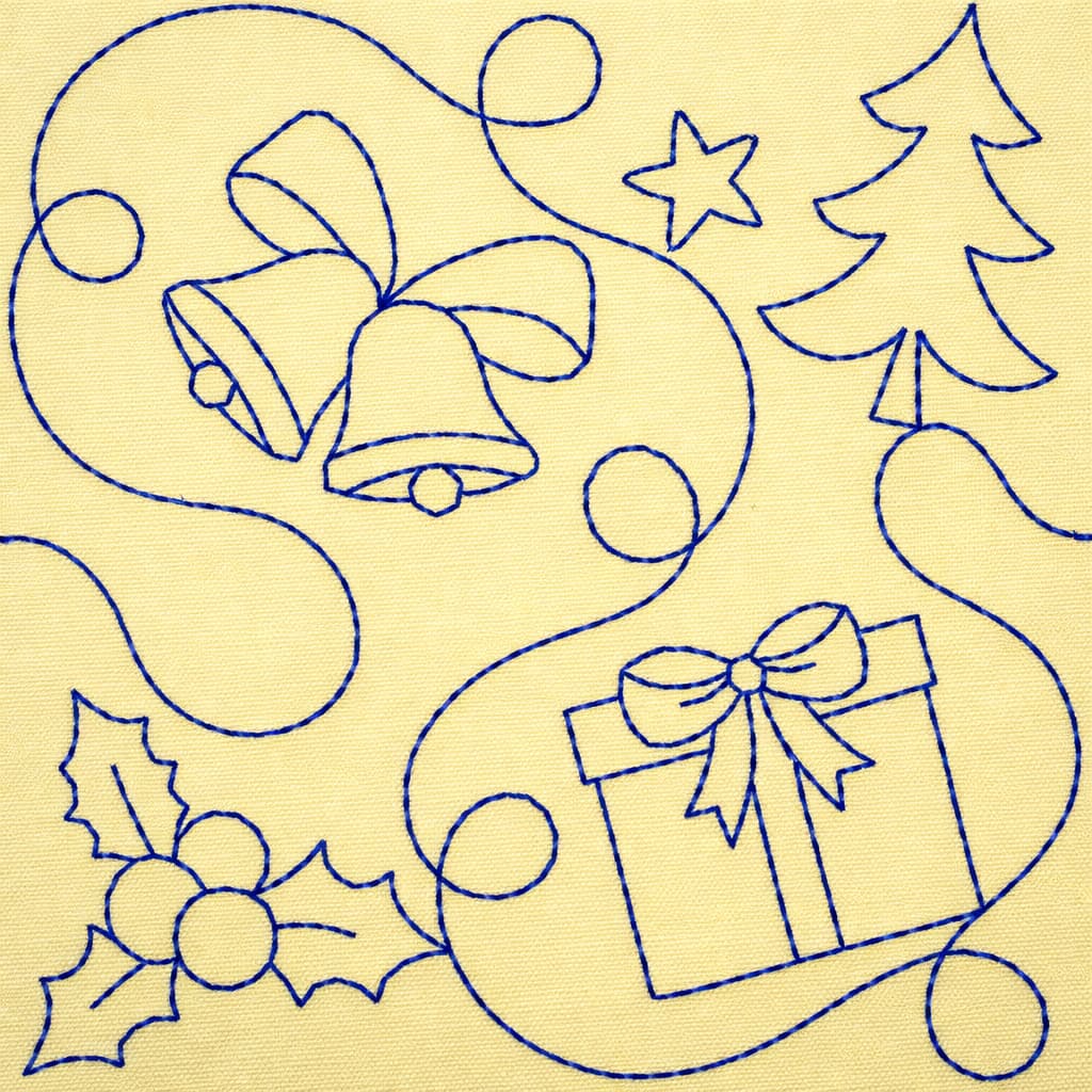 Christmas Gift Quilting Embroidery Design | Edge to Edge Quilt Block - Image 5