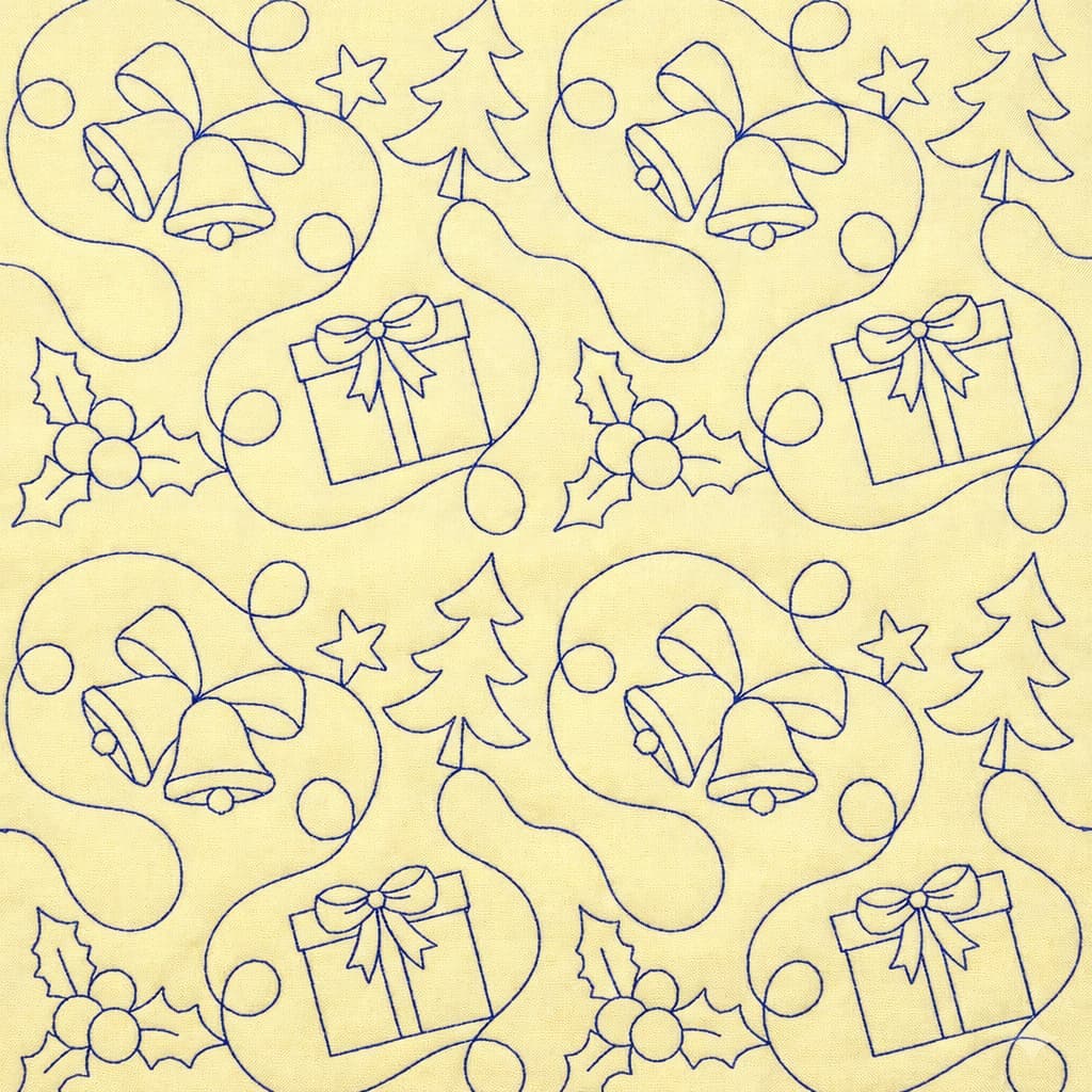 Christmas Gift Quilting Embroidery Design | Edge to Edge Quilt Block - Image 6