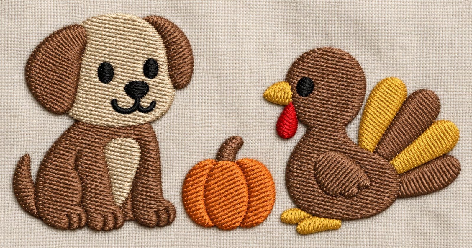 Dog Thanksgiving Embroidery design - Image 3
