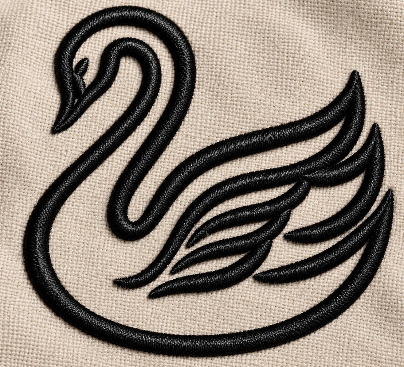 Swan Outline Embroidery Design - Image 3