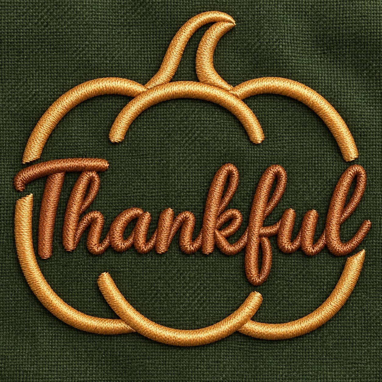 Thanksgiving Pumpkin Embroidery design - Image 3