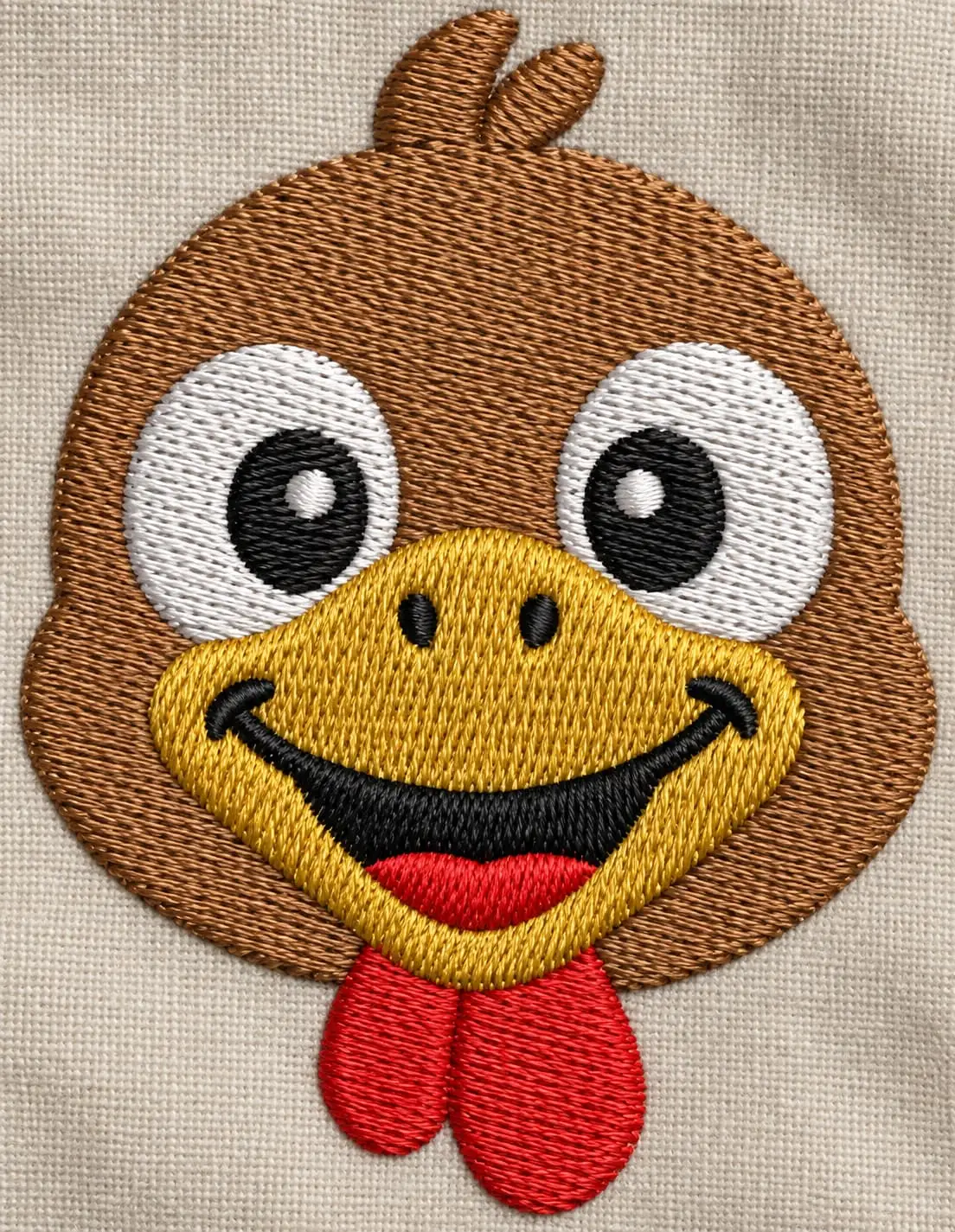 Turkey Face Embroidery design - Image 3