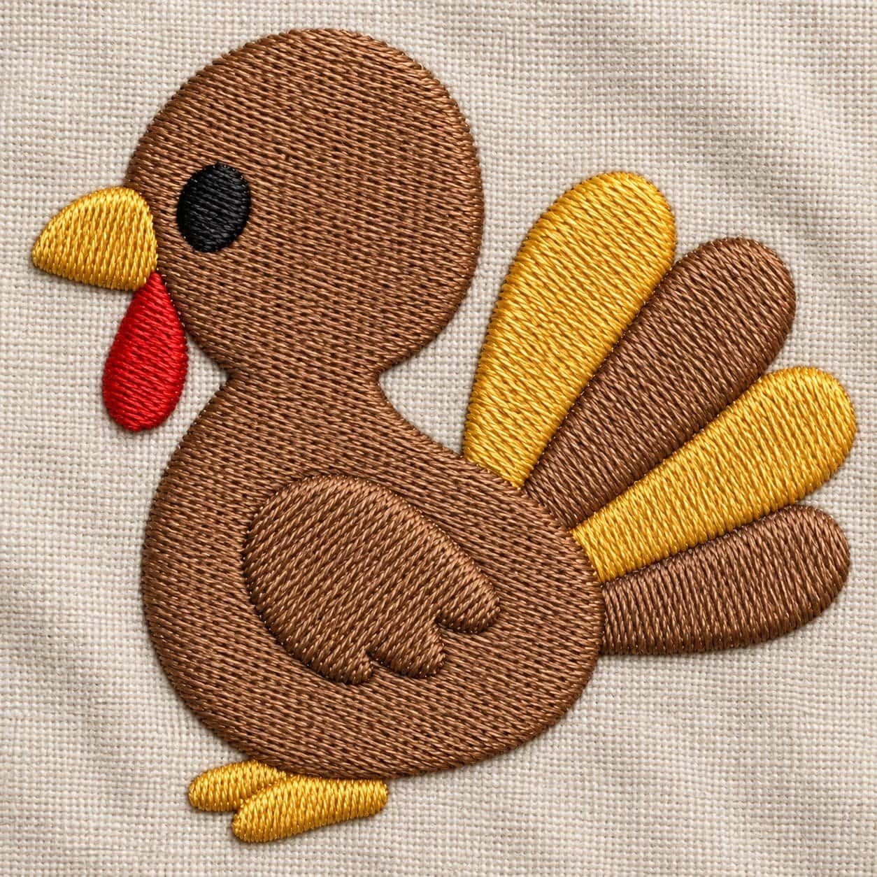 Turkey Thanksgiving Embroidery design - Image 3