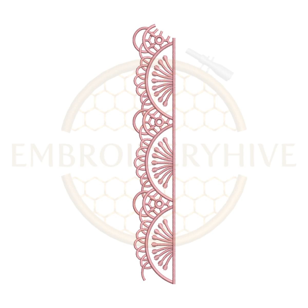 Border embroidery design-Classic Shell Scallop (E-0994) - EmbroideryHive