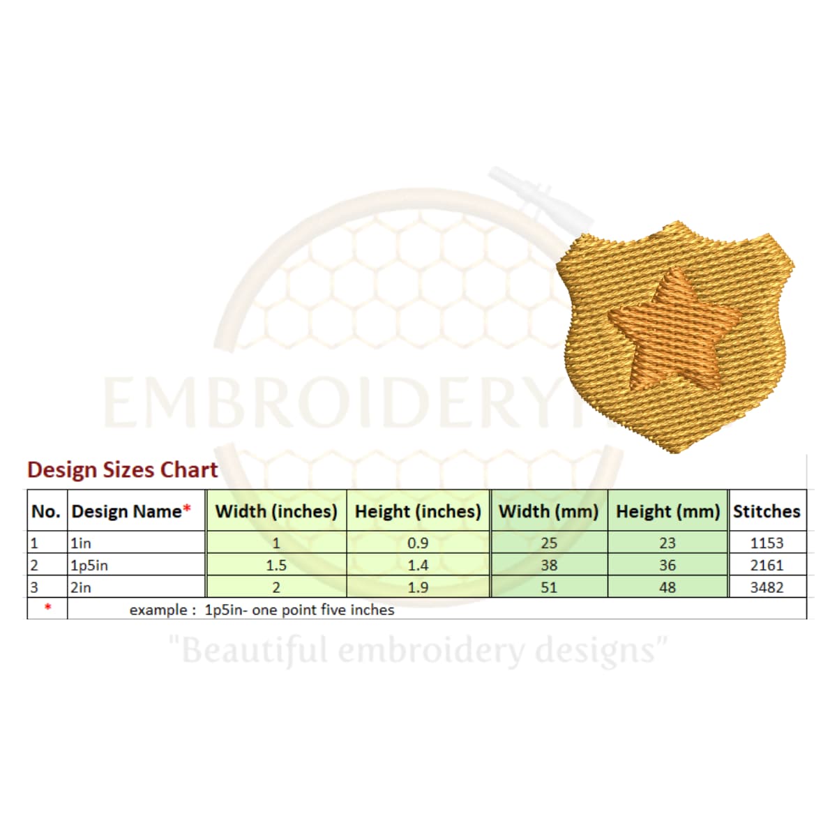 Police Mini Embroidery design set - Image 4