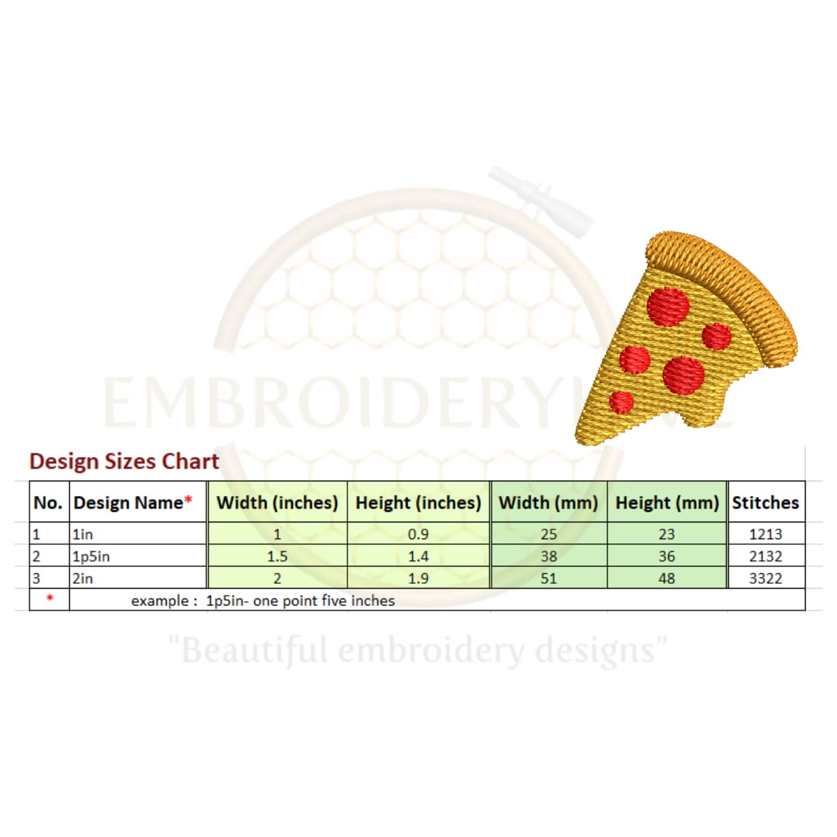 Fast food Mini Embroidery design set - Image 5