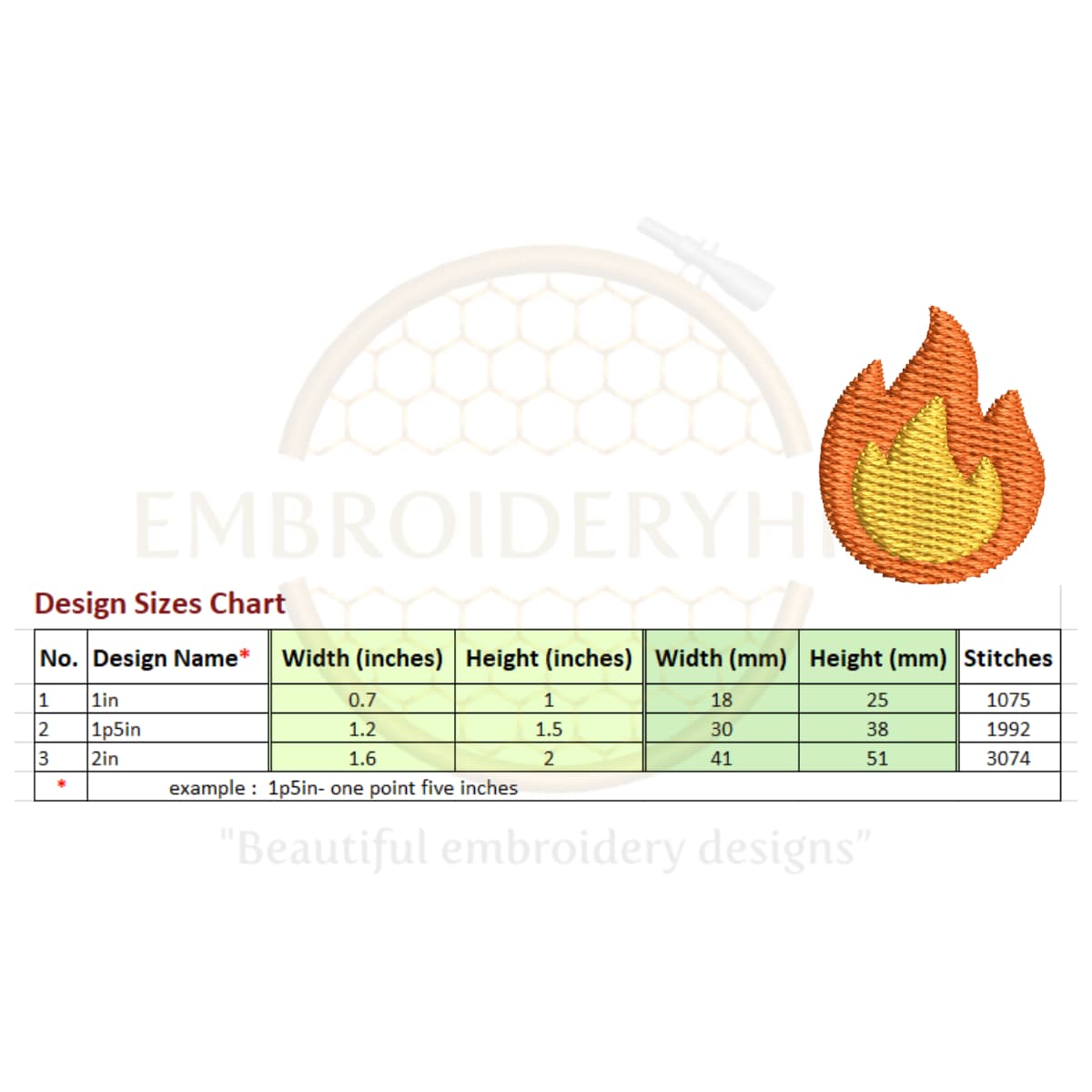 Fire Fighter Mini Embroidery design set - Image 5