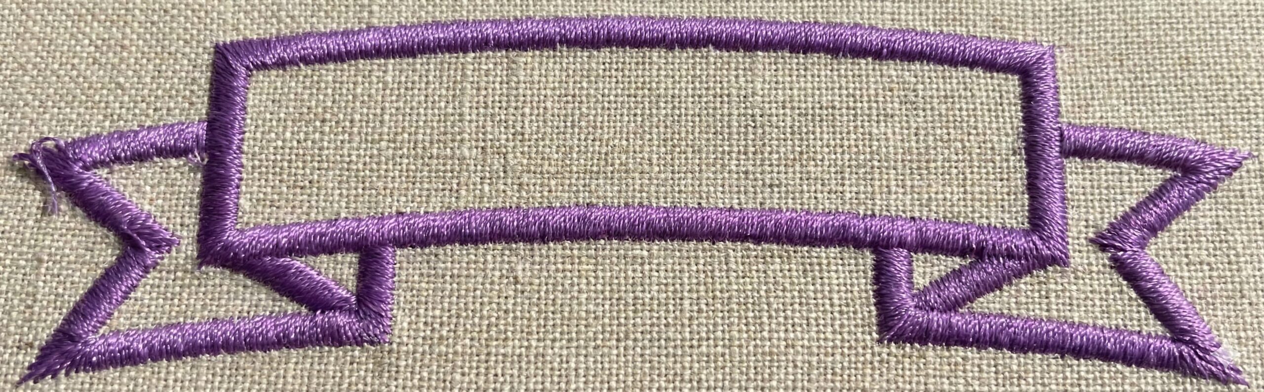 Banner Label Embroidery Design - Image 3