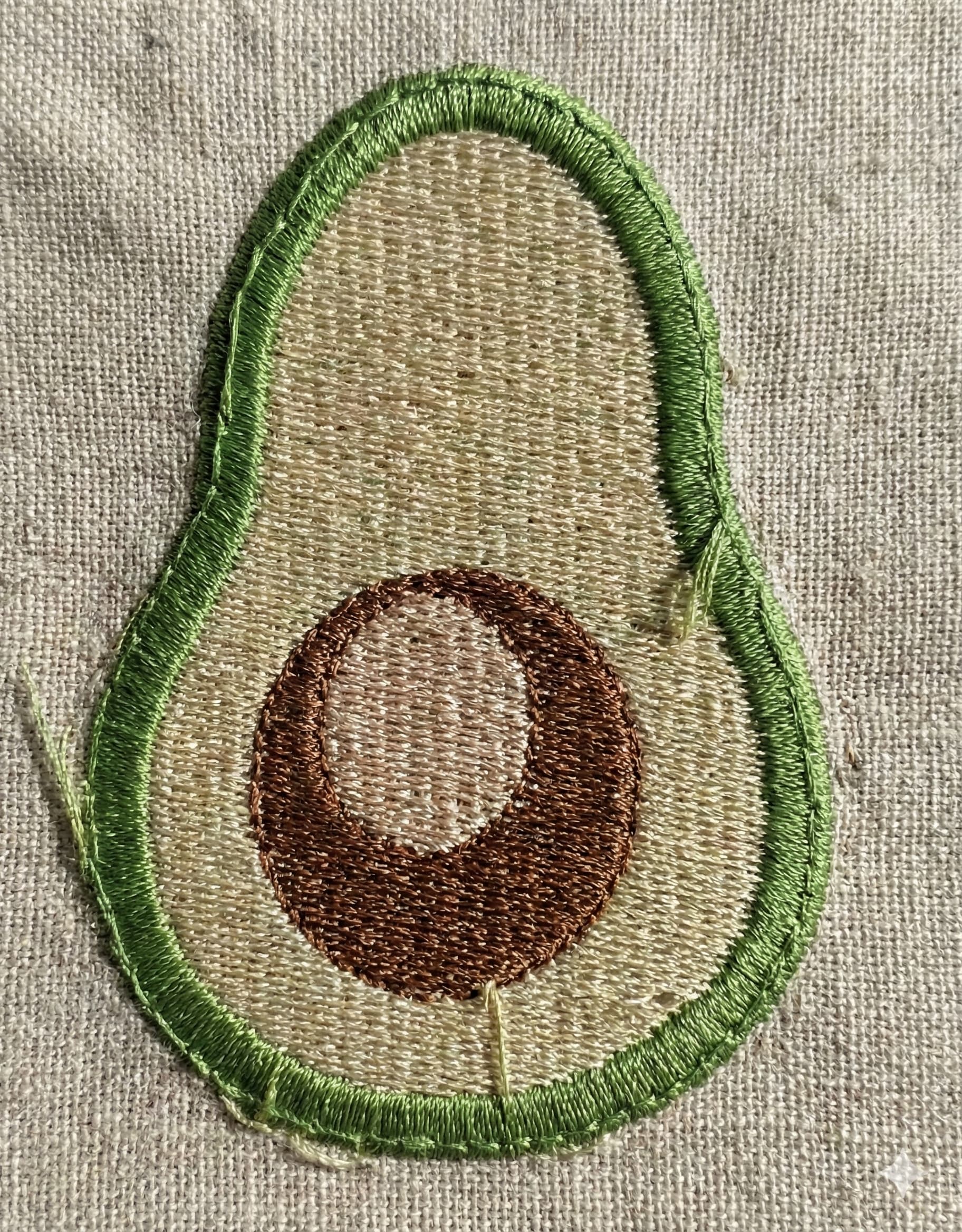 Avocado embroidery design - Image 3