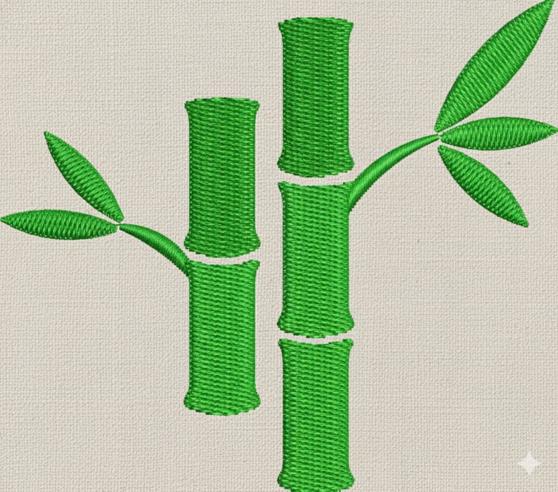 Bamboo embroidery design - Image 3