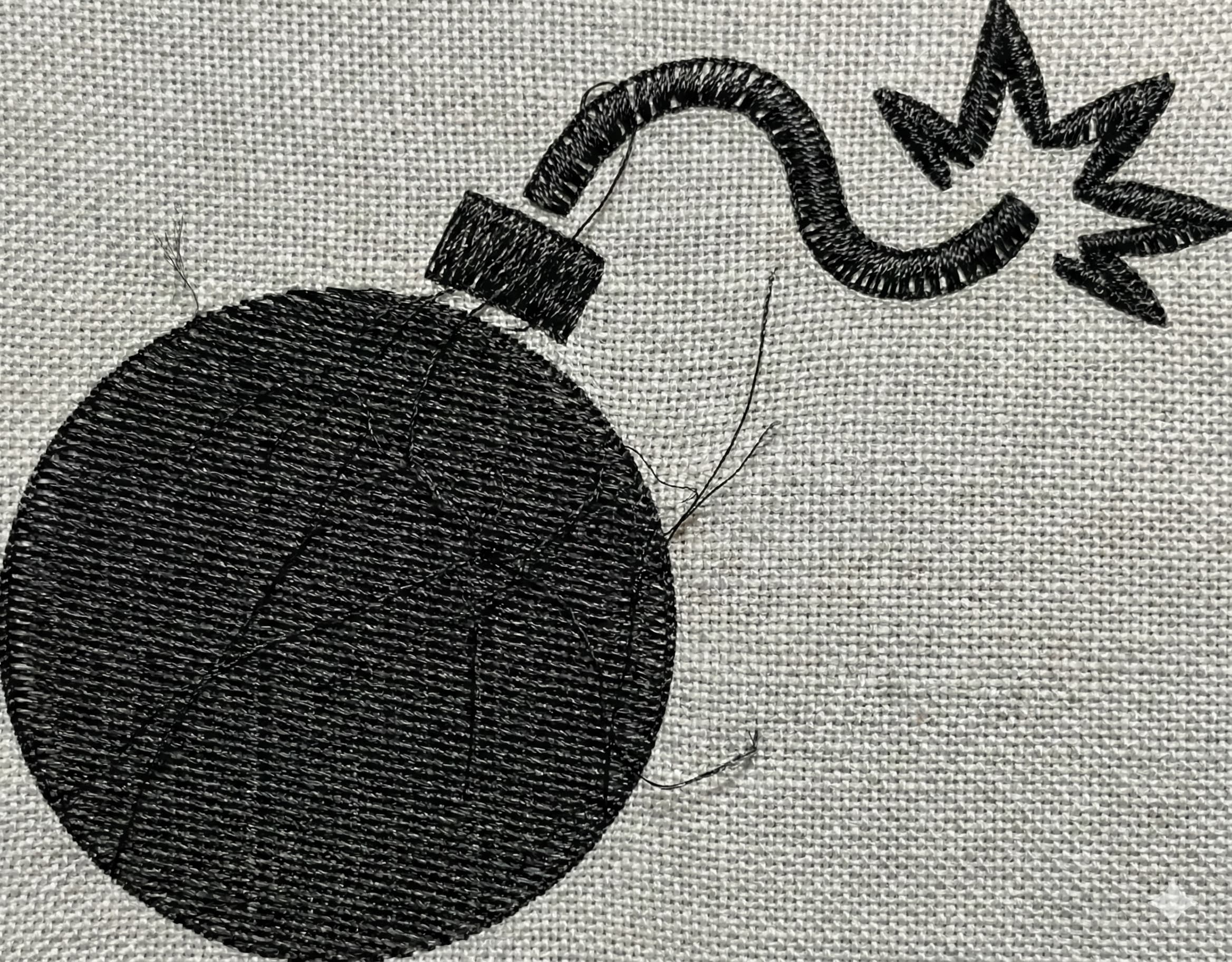Bomb Embroidery Design - Image 3