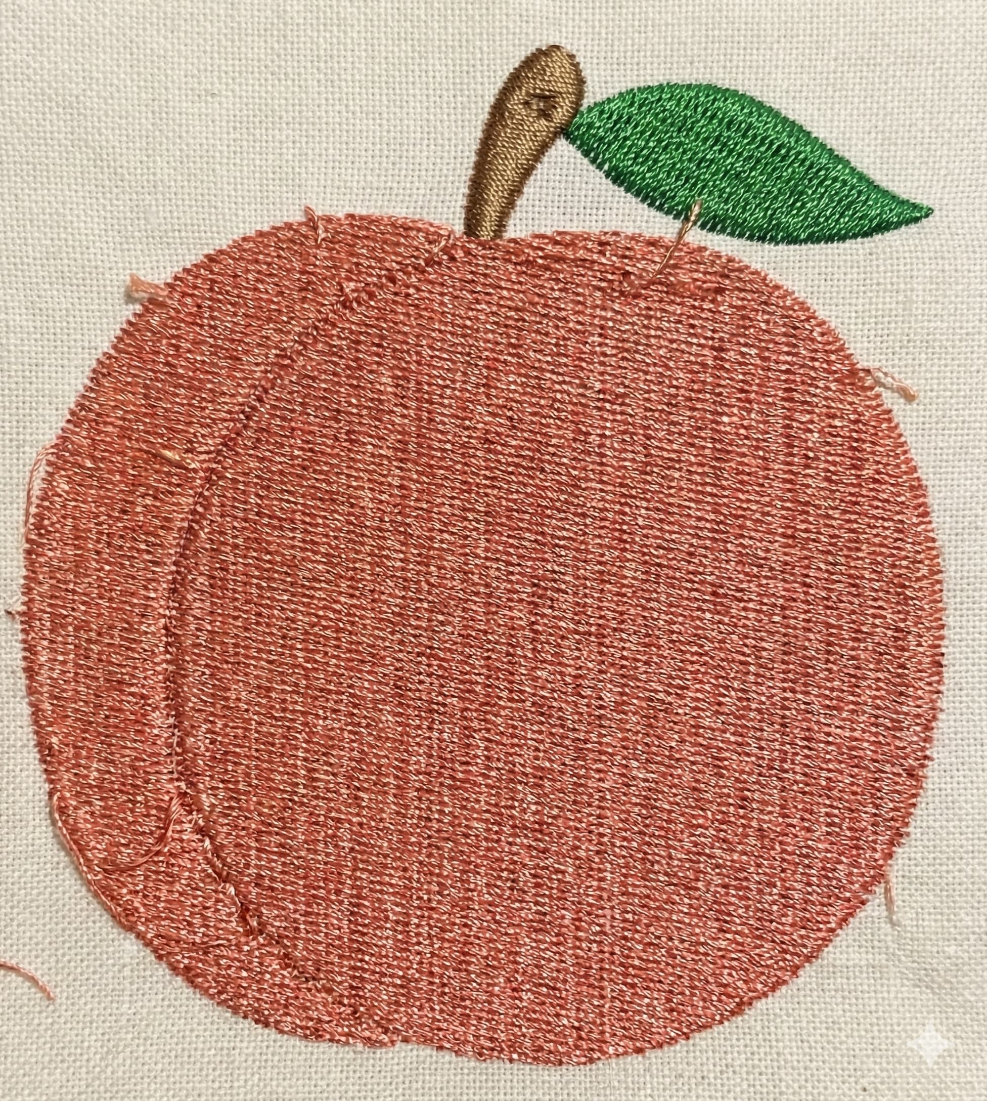 Peach embroidery design - Image 3