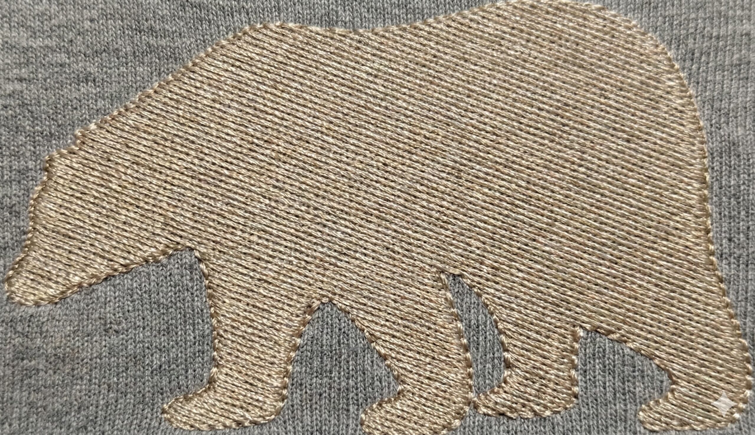 Polar Bear Embroidery Design - Image 3