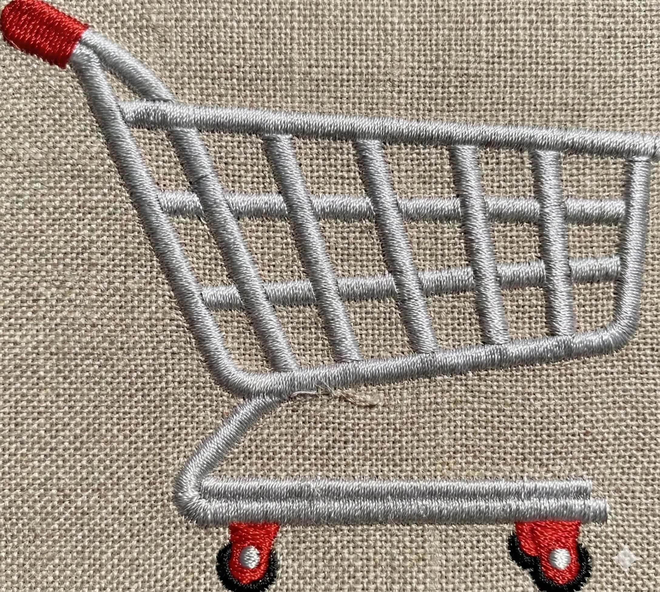 Shopping Cart Embroidery Design - Image 3