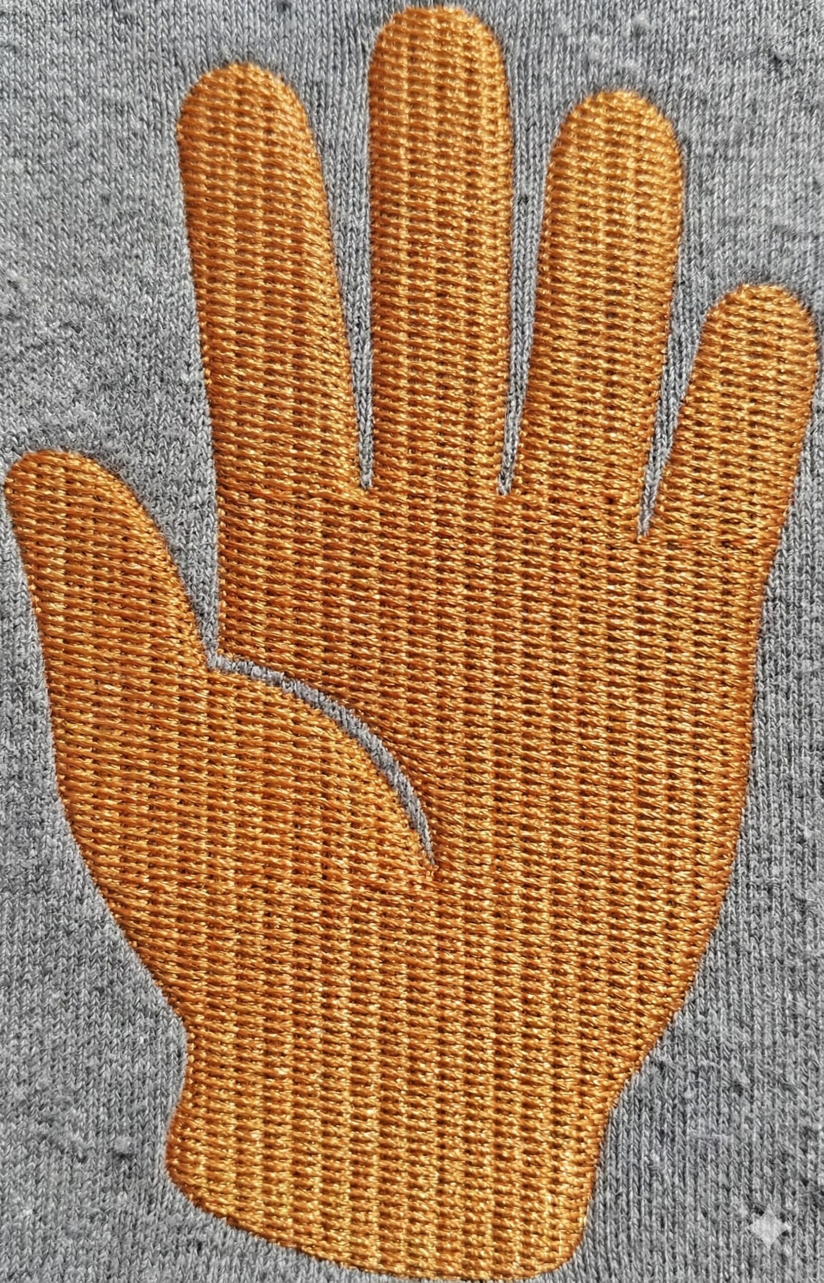stop hand symbol embroidery design - Image 3