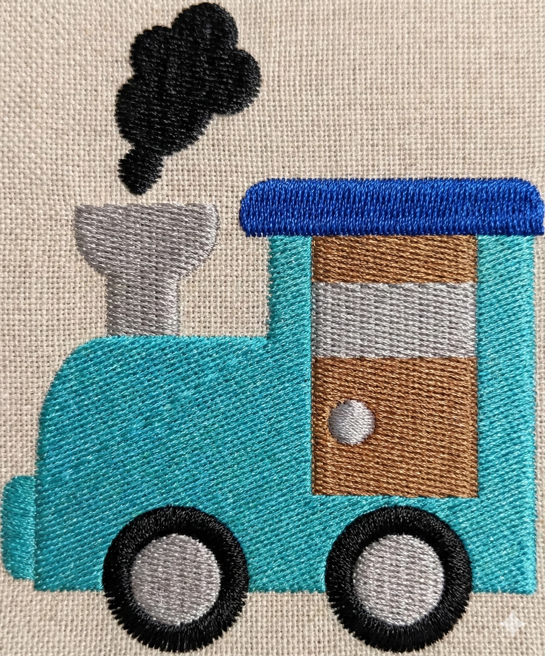 Train Engine Embroidery Design - Image 3