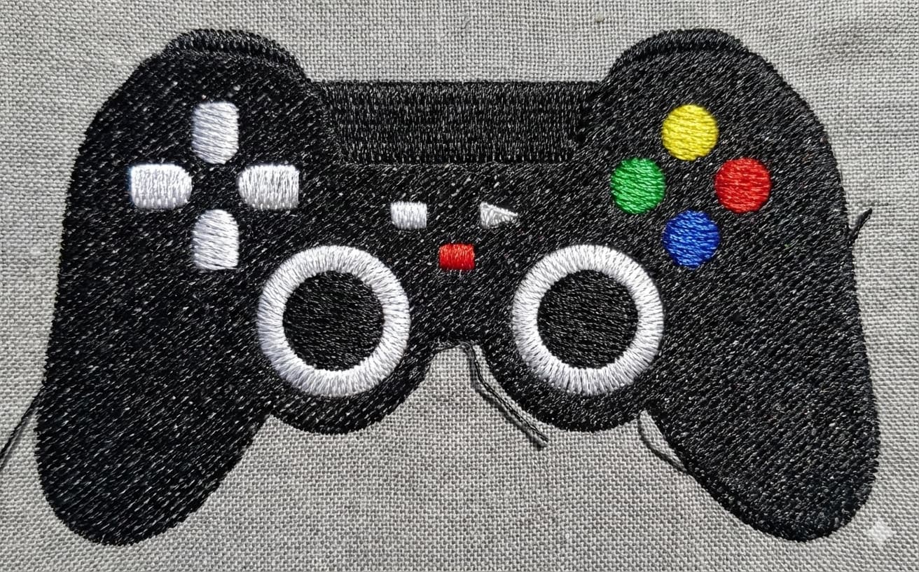 Video Game Controller Embroidery Design - Image 3