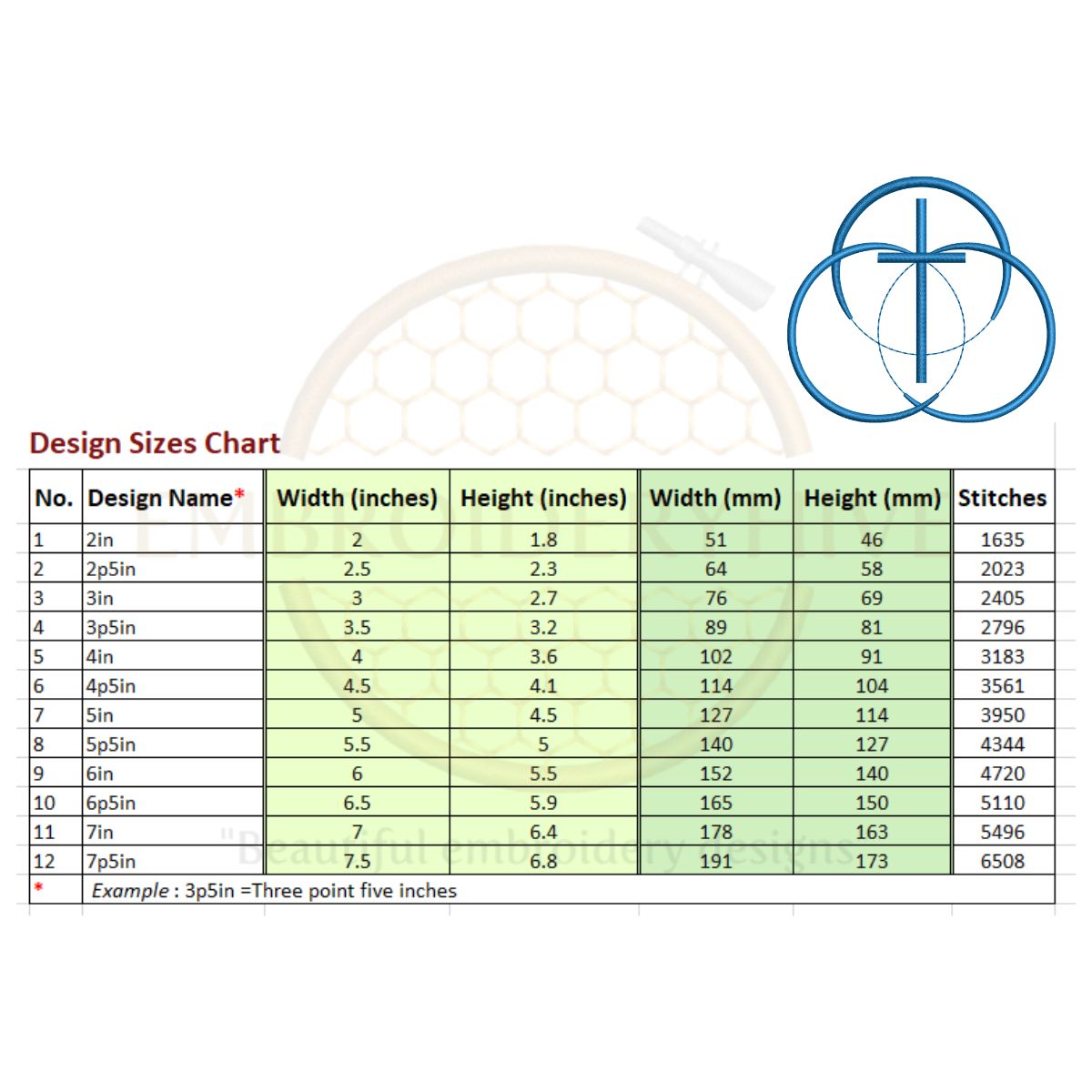 Global Methodist Church Cross embroidery design - Image 2