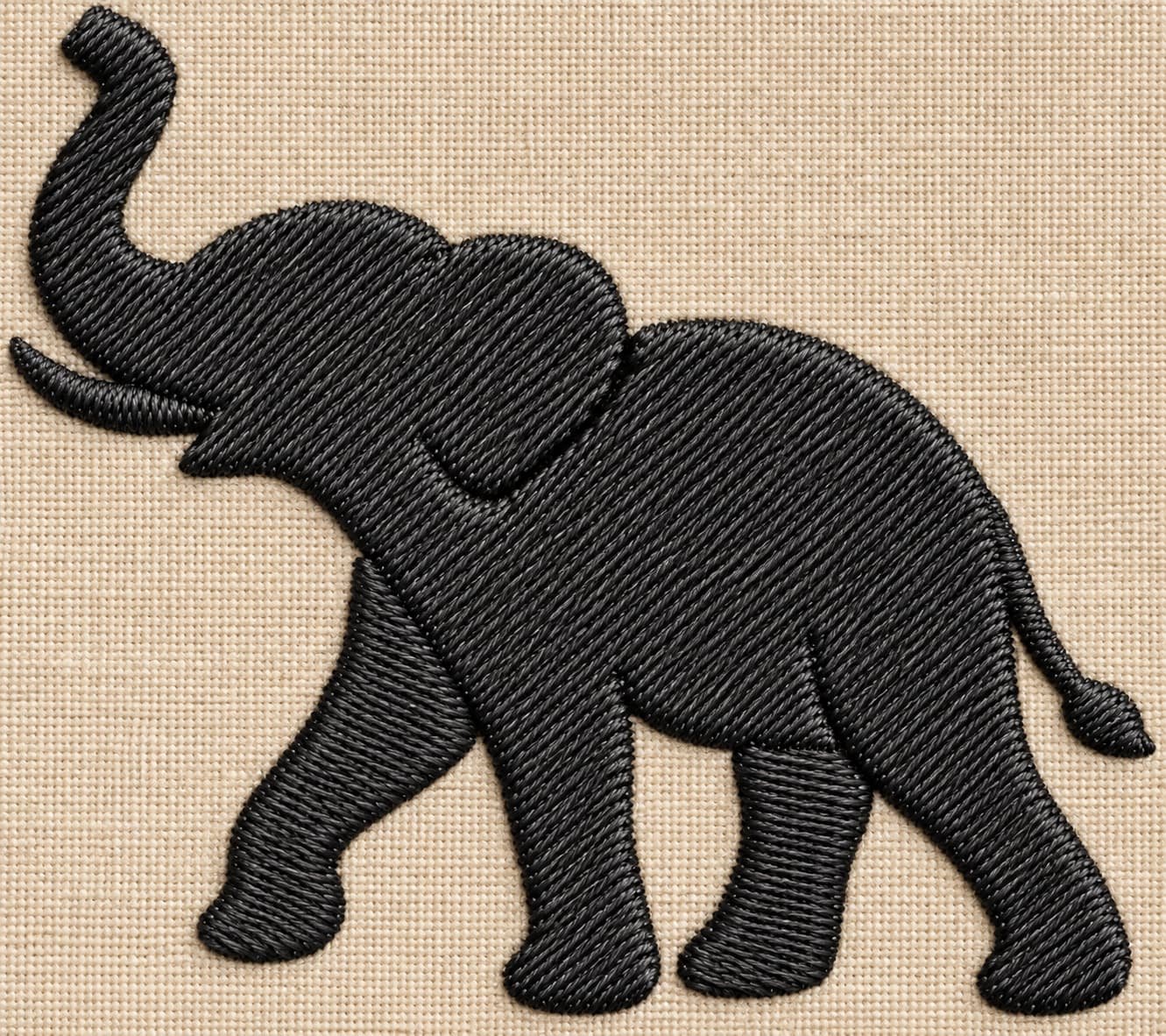 Elephant embroidery design - Image 3