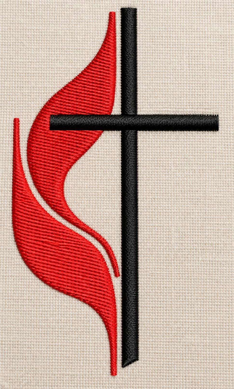 Methodist Church Cross embroidery design - Image 3