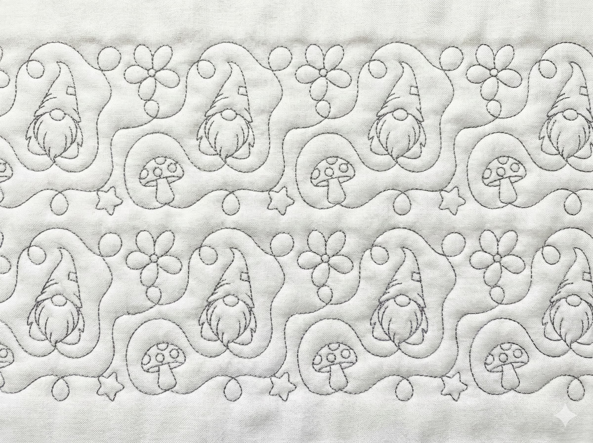 Gnome End to End Quilting Embroidery Design - Image 6