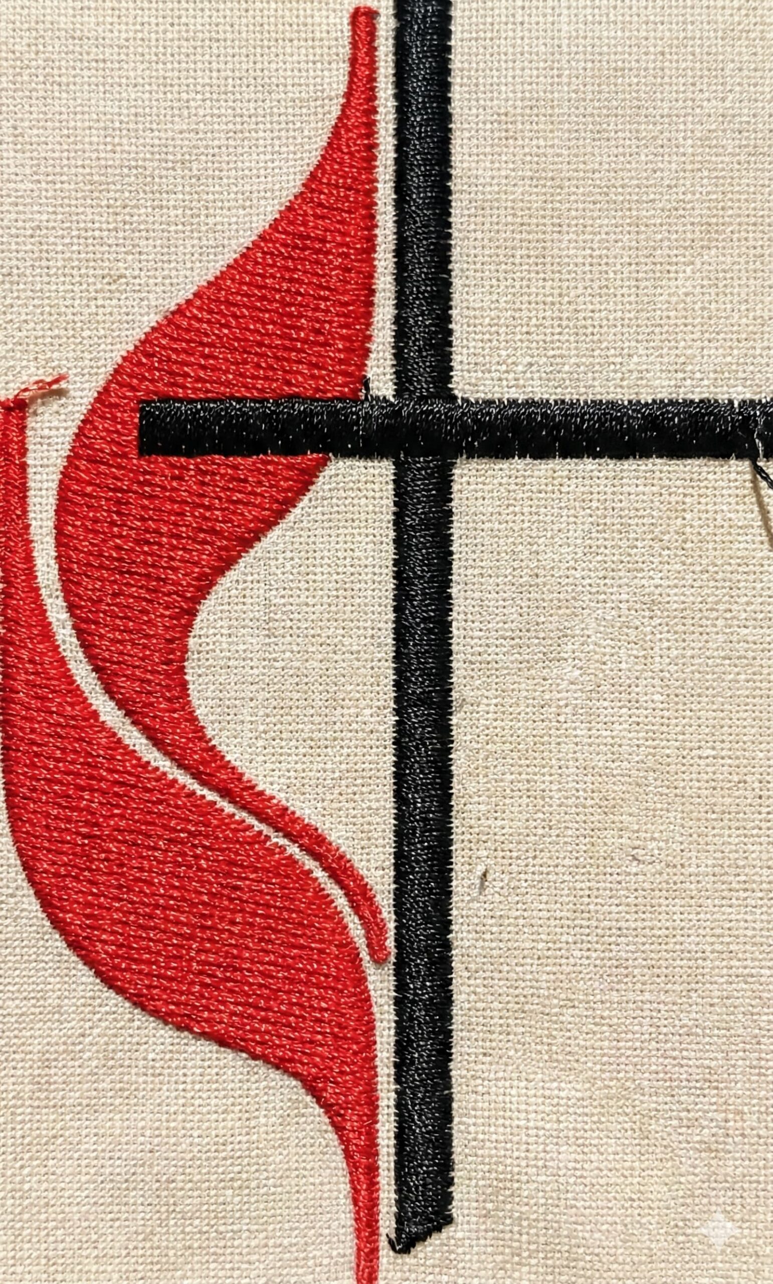 Methodist Church Cross embroidery design - Image 3