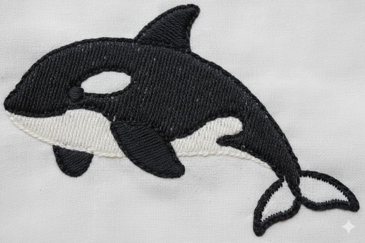 Orca embroidery design - Image 3