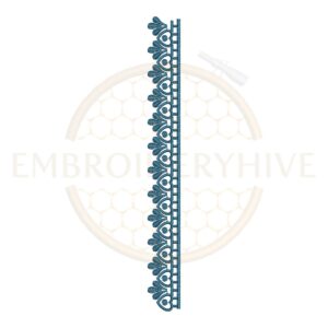 mini lace border embroidery design, delicate edge border machine embroidery design instant download