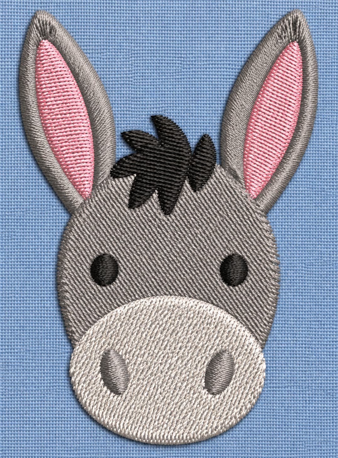 Donkey Head embroidery design - Image 3