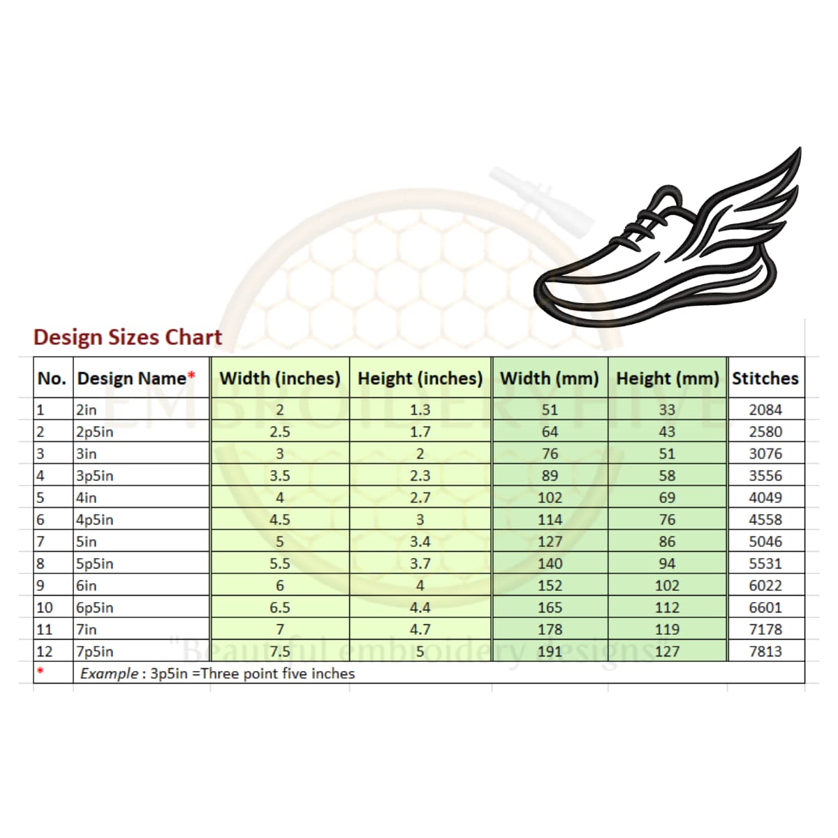 Beard embroidery design - Image 2