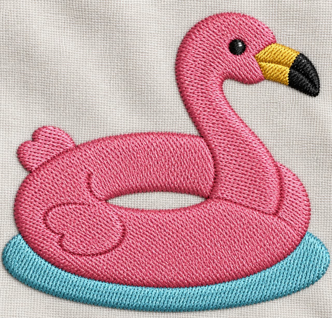 Flamingo Water Ring embroidery design - Image 3